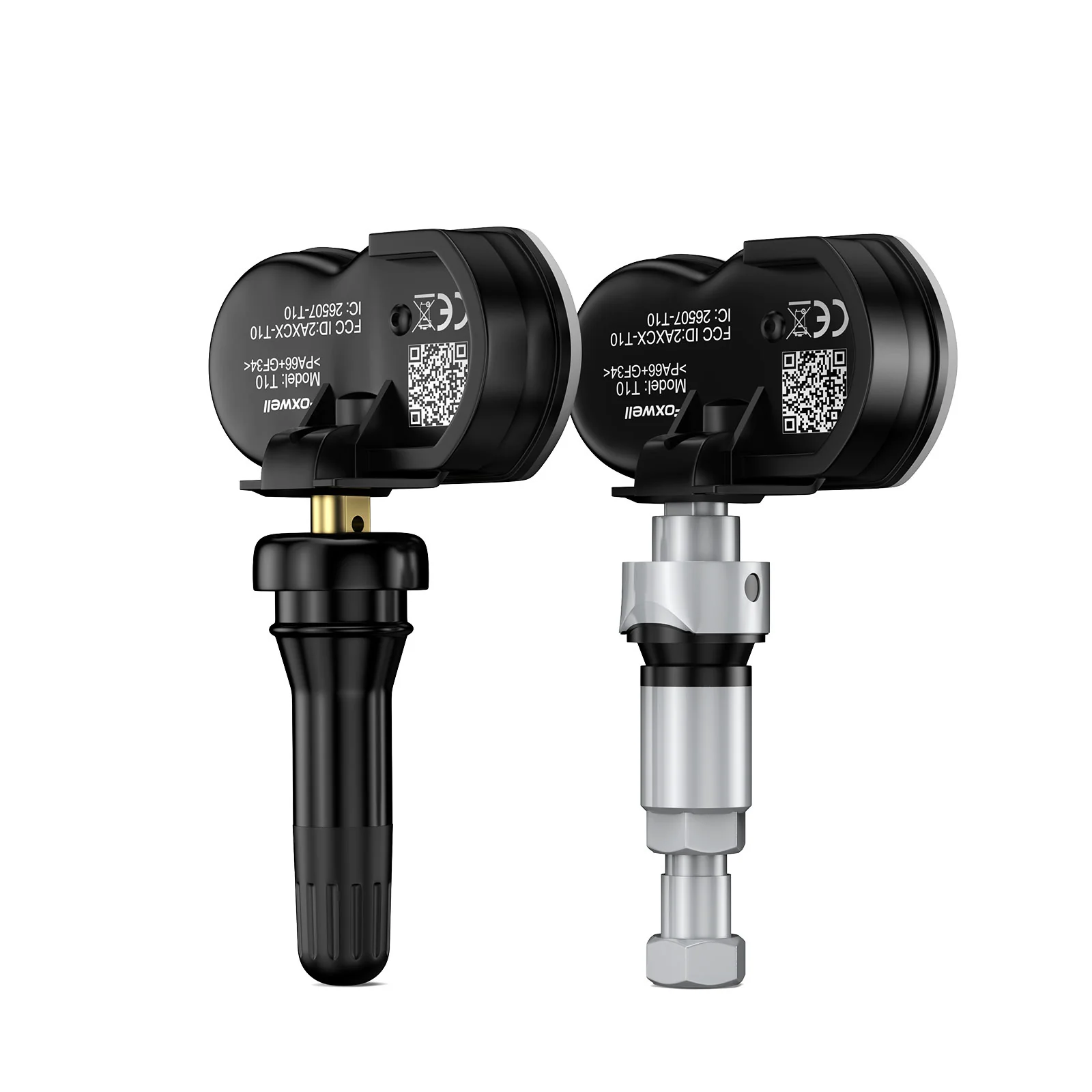 Foxwell T10 Programmable TPMS Sensor 433/315MHz 2 IN 1 Gum Head Metal Head - Image 3