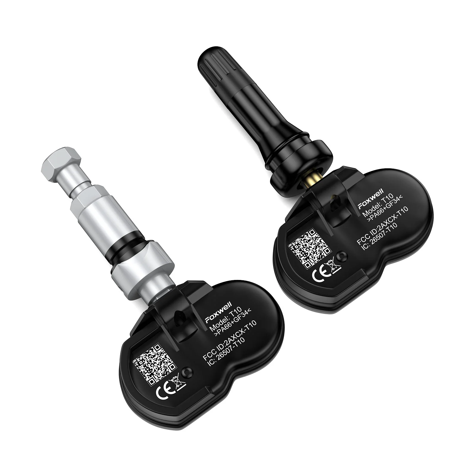 Foxwell T10 Programmable TPMS Sensor 433/315MHz 2 IN 1 Gum Head Metal Head - Image 5